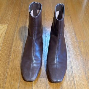 J. Crew Women’s Brown Leather Ankle Booties